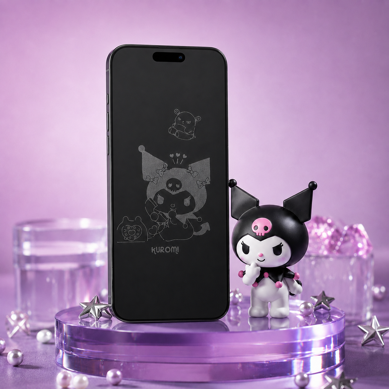 Protection iPhone Kuromi — sans étui