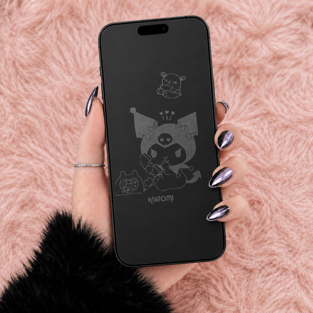 Protection iPhone Kuromi — sans étui